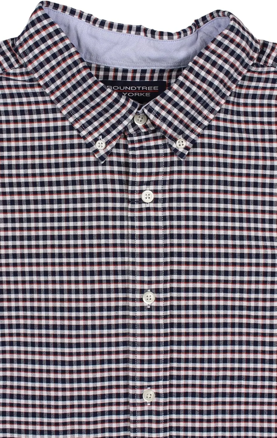 Roundtree & Yorke Lightweight Pinpoint Oxford Men's Long Sleeve Dress Shirt - Regular Sizes