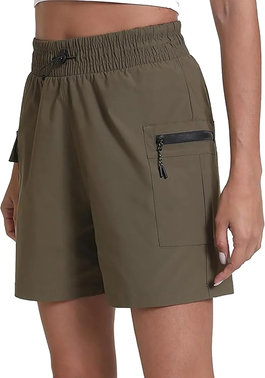 Rrosseyz Women's Hiking Cargo Shorts with Pockets Quick Dry Athletic Gym for Women Exercise Lounge