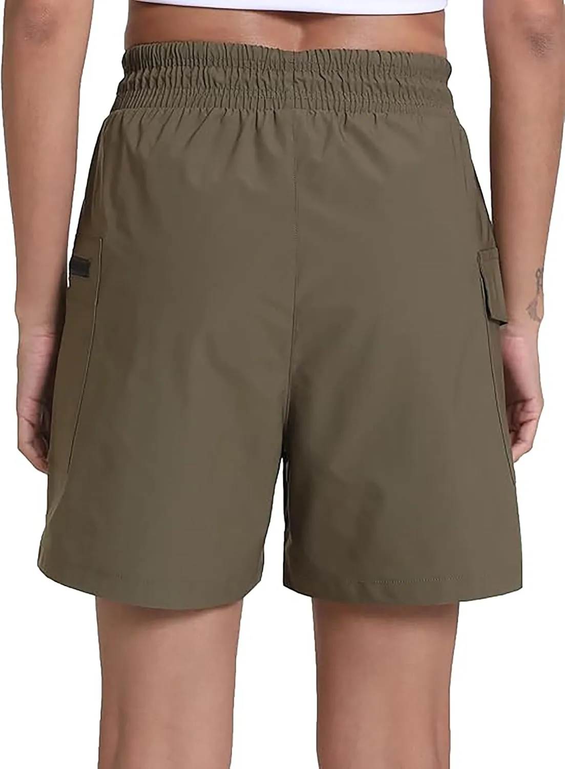 Rrosseyz Women's Hiking Cargo Shorts with Pockets Quick Dry Athletic Gym for Women Exercise Lounge