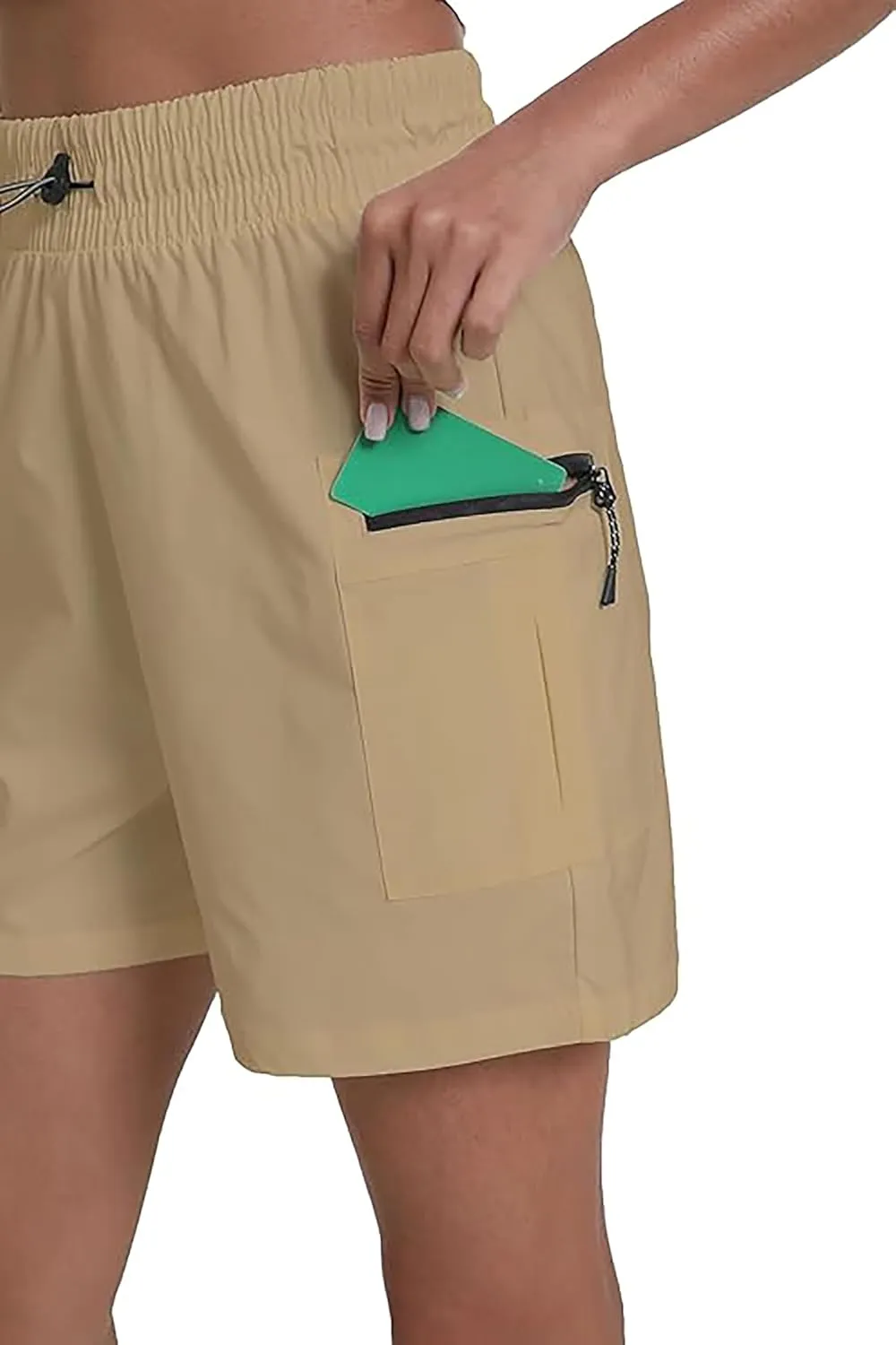 Rrosseyz Women's Hiking Cargo Shorts with Pockets Quick Dry Athletic Gym for Women Exercise Lounge