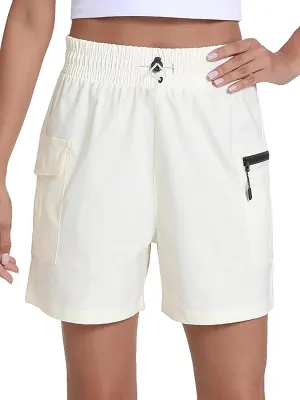 Rrosseyz Women's Hiking Cargo Shorts with Pockets Quick Dry Athletic Gym for Women Exercise Lounge