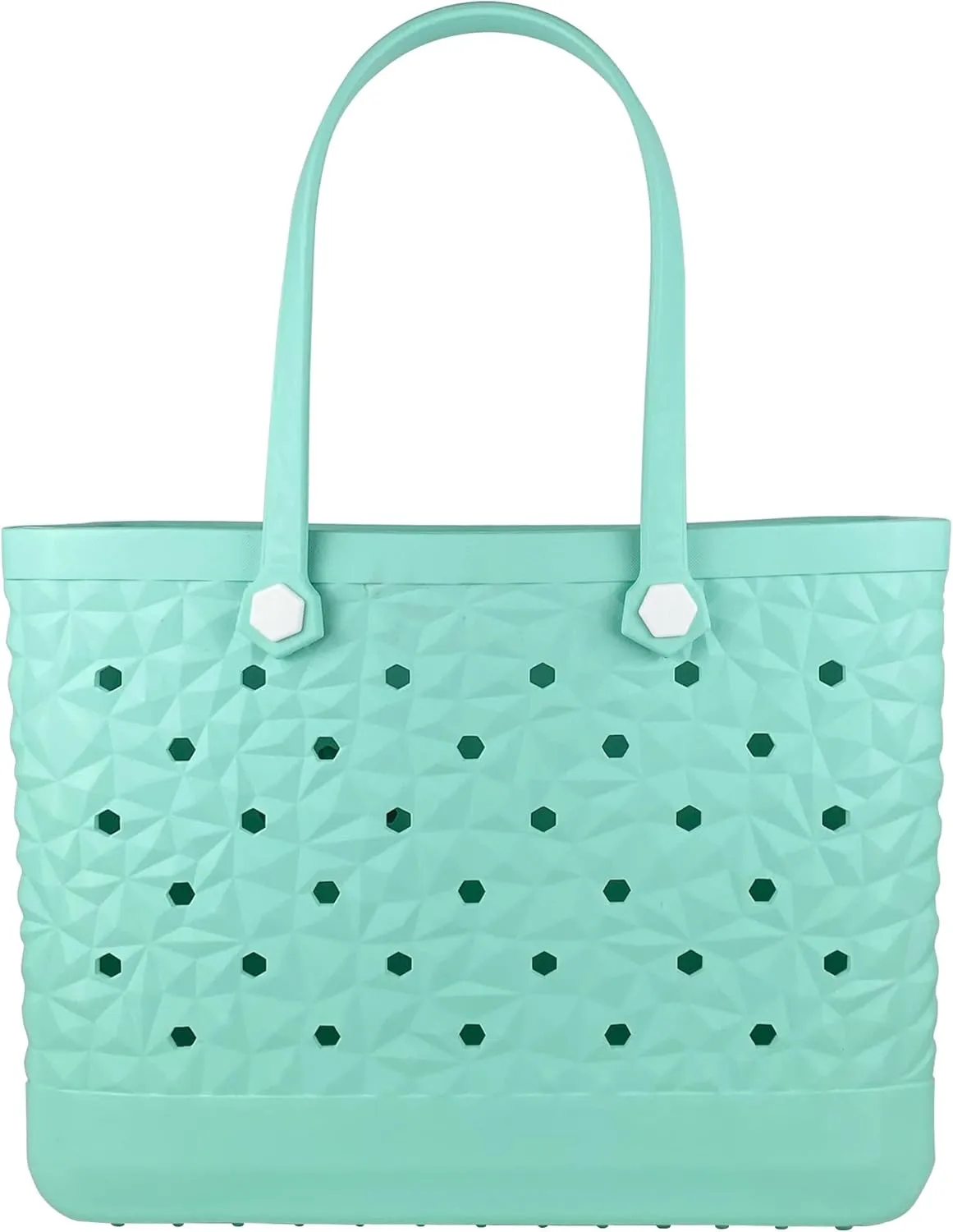 Rubber Beach Bag Waterproof Durable Tote Bag for Beach Sports Pool Modern Rubber Tote