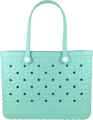 Rubber Beach Bag Waterproof Durable Tote Bag for Beach Sports Pool Modern Rubber Tote