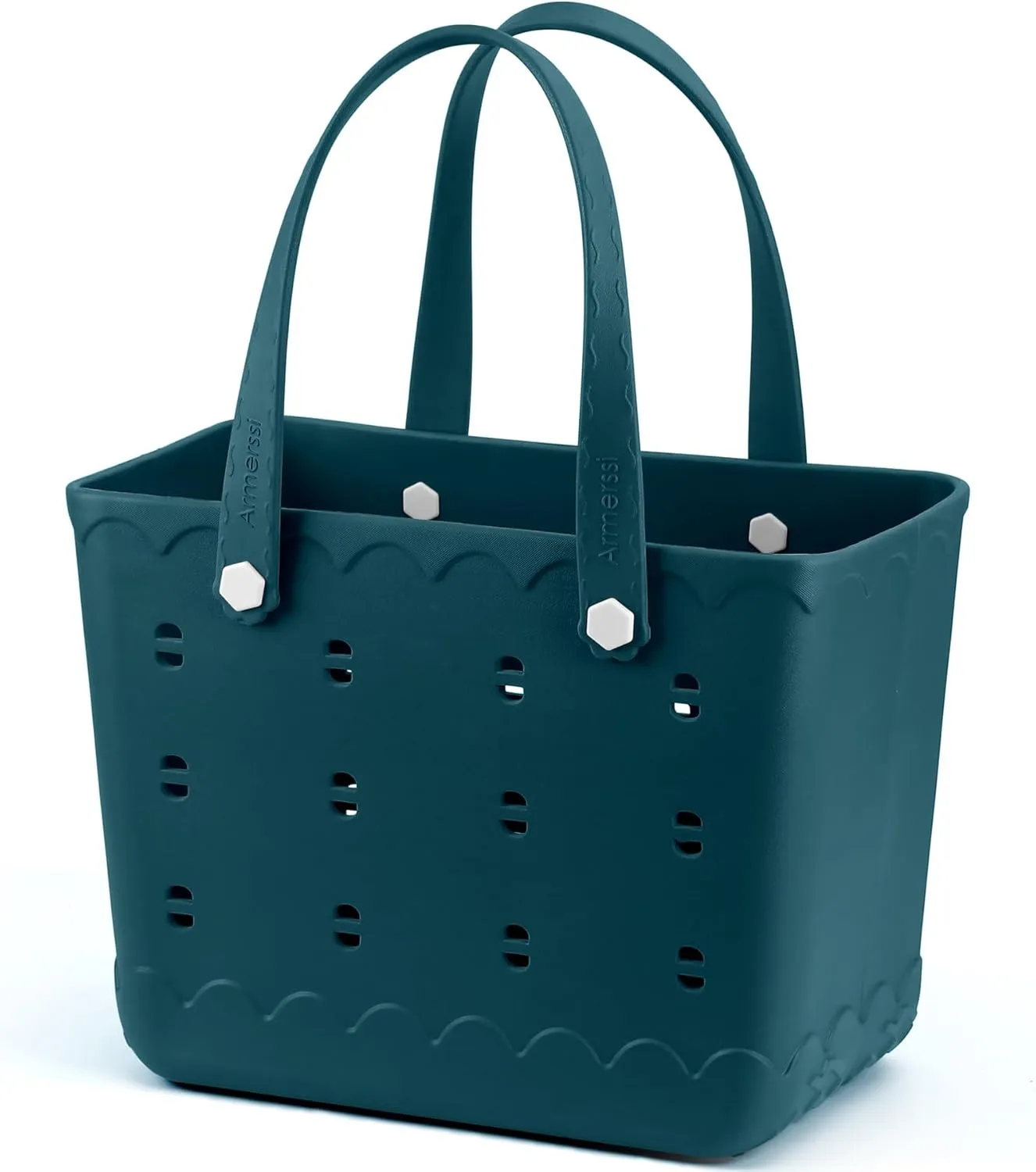 Rubber Beach Bag Waterproof Durable Tote Bag for Beach Sports Pool Modern Rubber Tote