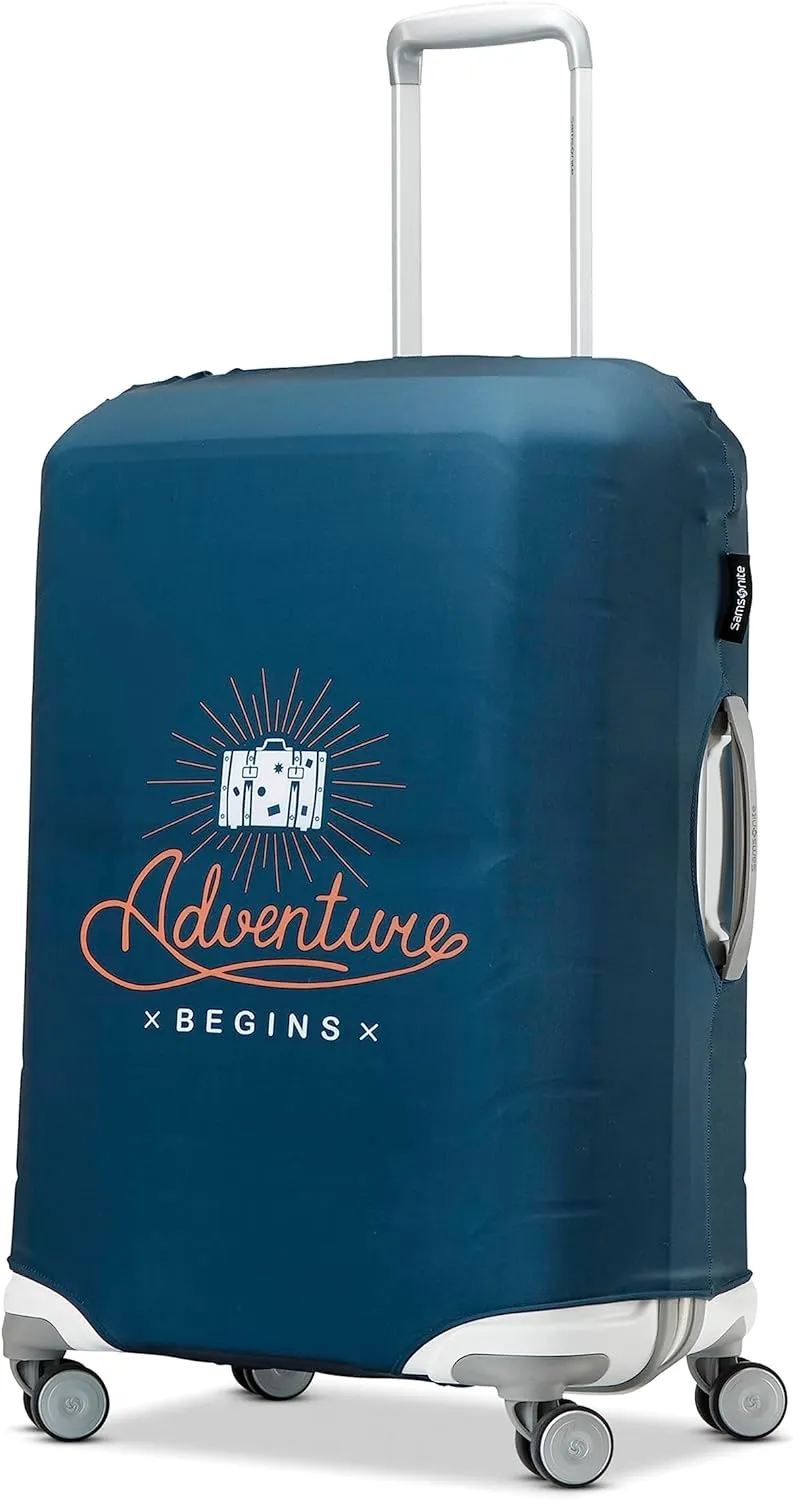 Samsonite Printed Luggage Cover, Adventure Begins, Medium
