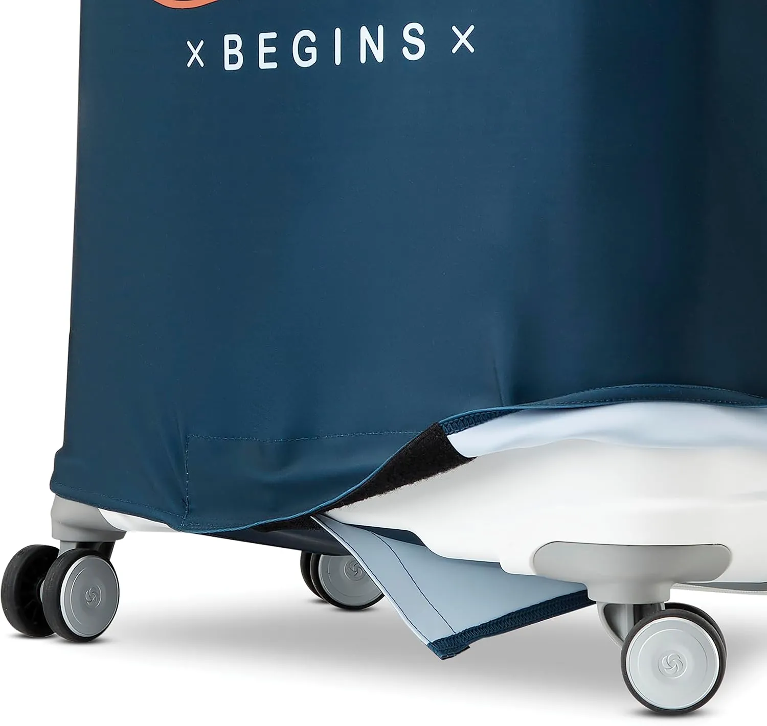 Samsonite Printed Luggage Cover, Adventure Begins, Medium
