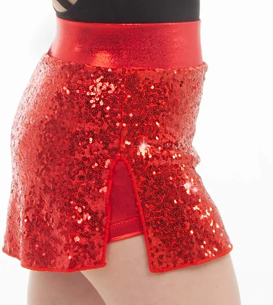 Sequin Dance Performance Skort for Women