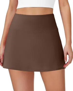 Skorts for Women Tennis Golf Skirt with Pockets Shorts High Waisted A Line Mini Skirts Athletic Workout Pickleball