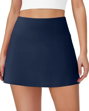 Skorts for Women Tennis Golf Skirt with Pockets Shorts High Waisted A Line Mini Skirts Athletic Workout Pickleball