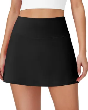 Skorts for Women Tennis Golf Skirt with Pockets Shorts High Waisted A Line Mini Skirts Athletic Workout Pickleball