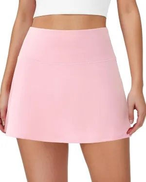 Skorts for Women Tennis Golf Skirt with Pockets Shorts High Waisted A Line Mini Skirts Athletic Workout Pickleball