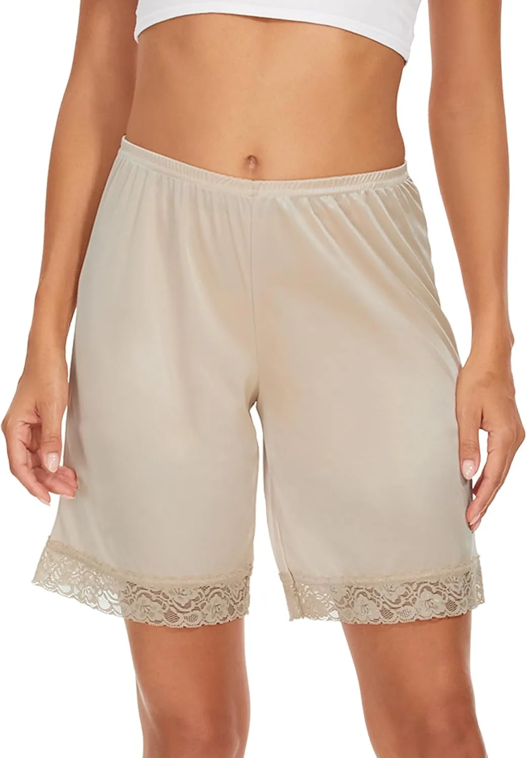 Slip Shorts Culotte for Women Split Skirt Lace Pettipants Bloomer