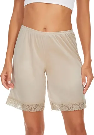 Slip Shorts Culotte for Women Split Skirt Lace Pettipants Bloomer