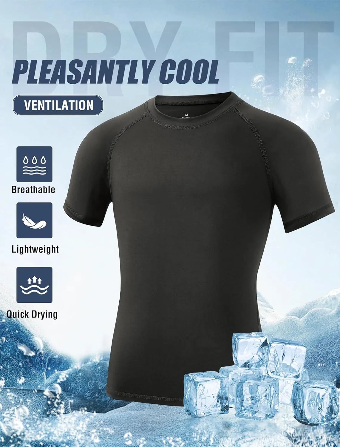 Star Vibe Boys Compression Shirt Short Sleeve Quick Dry Athletic Shirts Kids Sports Base Layer Performance Summer Tops