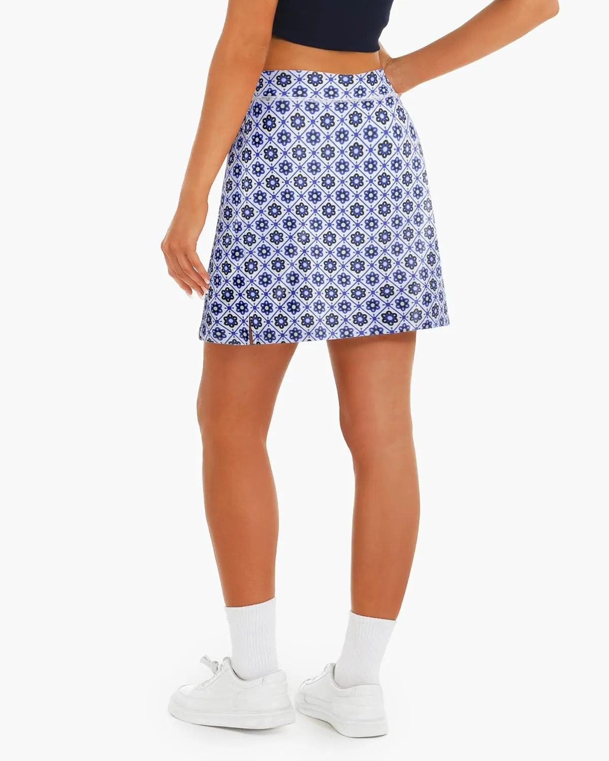 Stelle Women's Athletic Skorts 17" Golf Skirts Inner Shorts Tennis Skort with 2 Pockets Running Sports Pickleball Skirt
