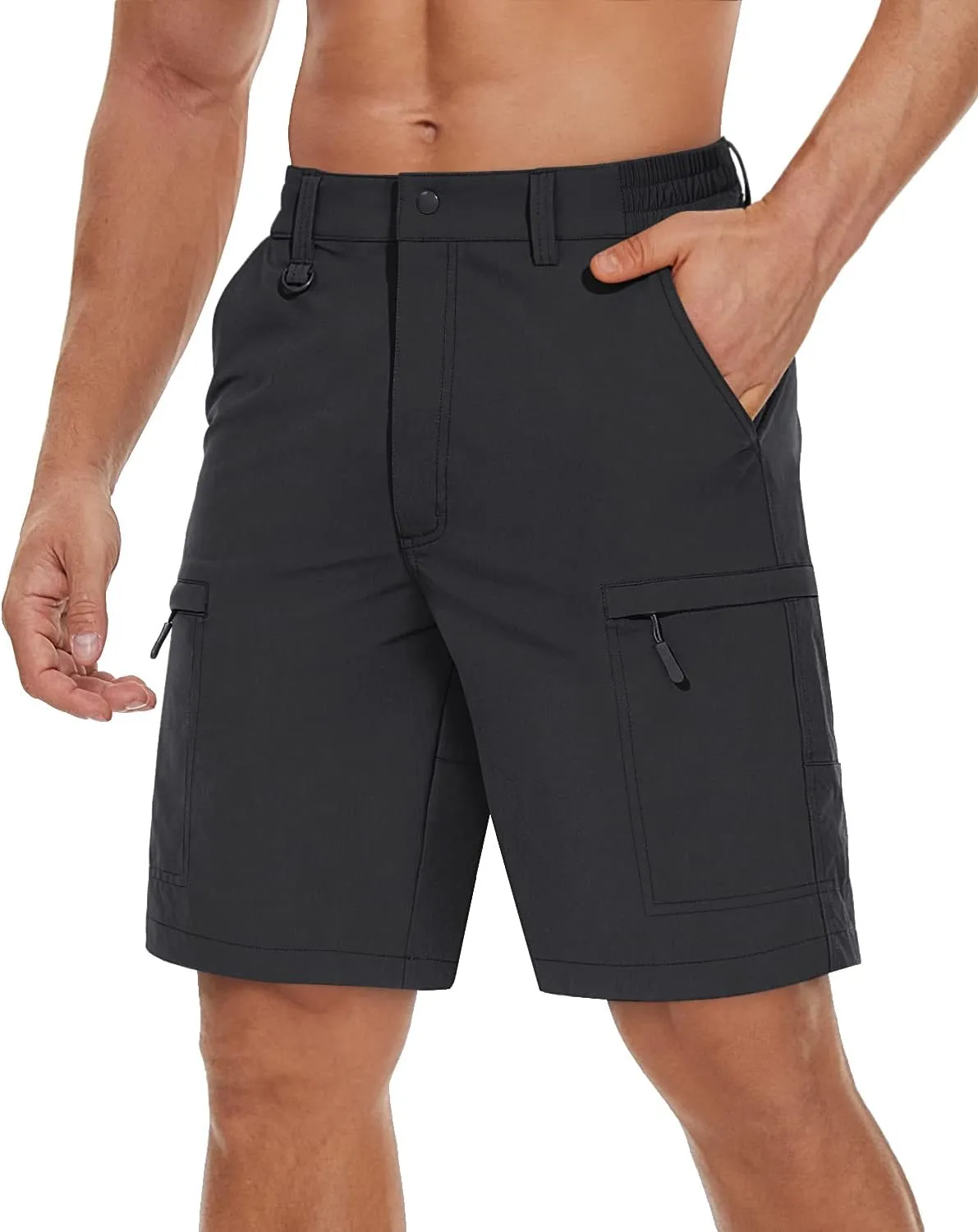 TACVASEN Men's Hiking Cargo Shorts Quick Dry Lightweight for Outdoor Golf Fishing Tactical Casual with Multi Pockets