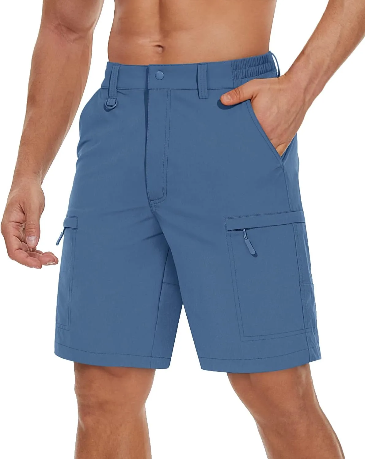 TACVASEN Men's Hiking Cargo Shorts Quick Dry Lightweight for Outdoor Golf Fishing Tactical Casual with Multi Pockets