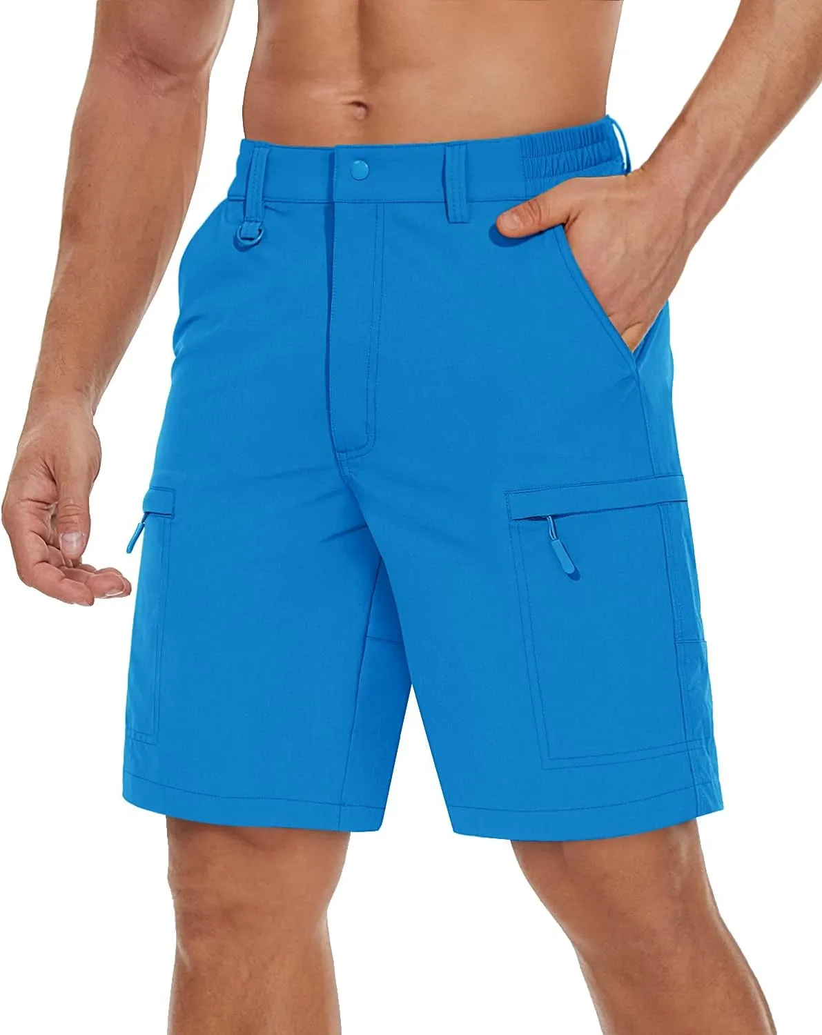 TACVASEN Men's Hiking Cargo Shorts Quick Dry Lightweight for Outdoor Golf Fishing Tactical Casual with Multi Pockets