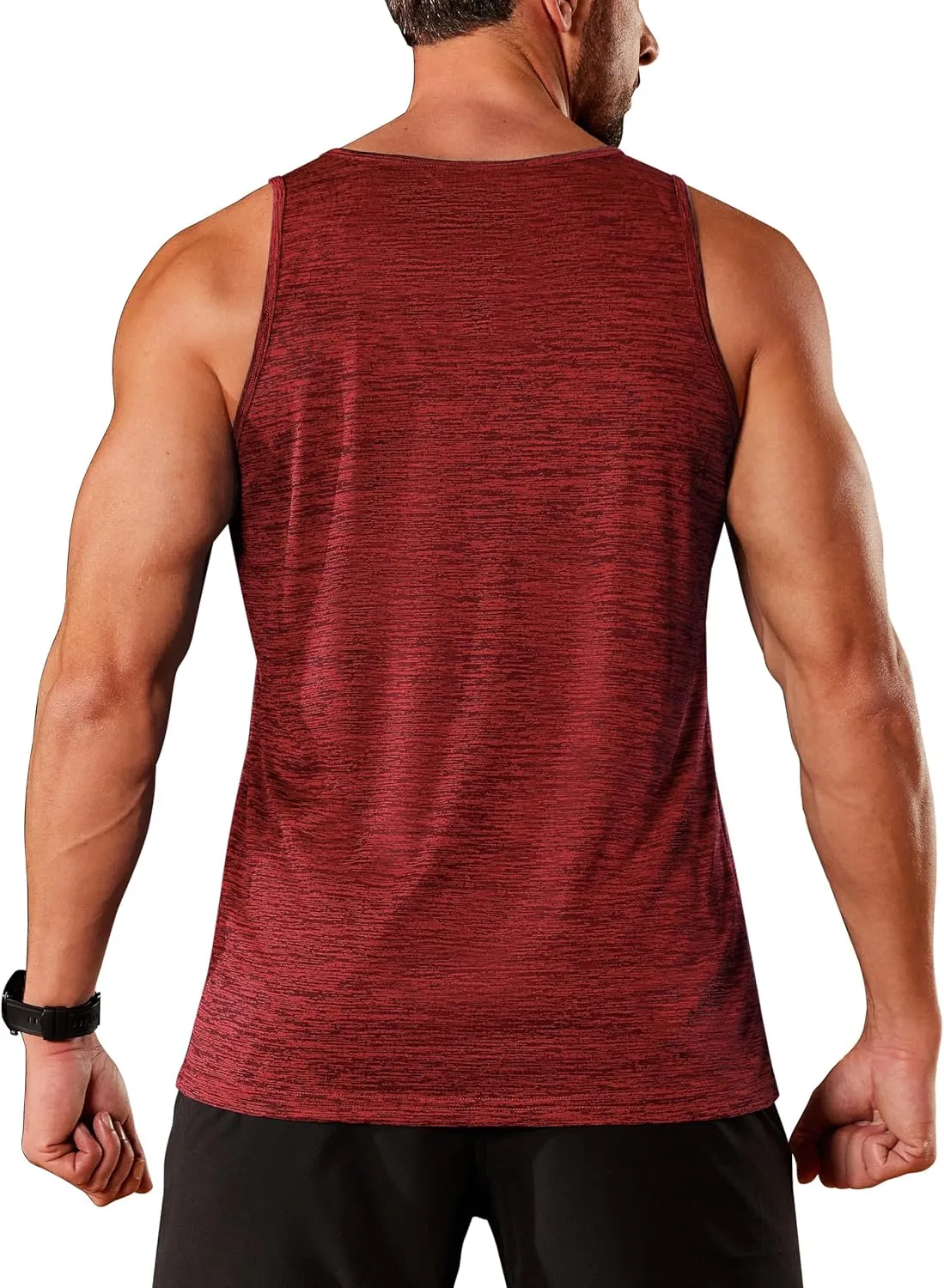 TACVASEN Men's Tank Tops Quick Dry Sleeveless Workout Muscle Shirt Athletic Bodybuilding Gym Performance Tee Shirts