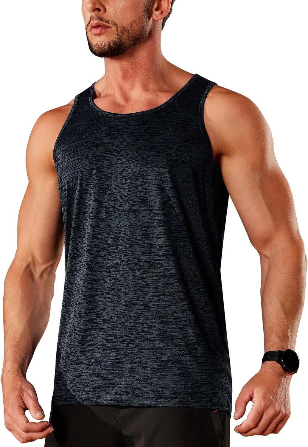 TACVASEN Men's Tank Tops Quick Dry Sleeveless Workout Muscle Shirt Athletic Bodybuilding Gym Performance Tee Shirts