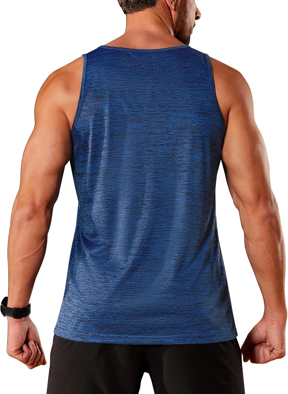 TACVASEN Men's Tank Tops Quick Dry Sleeveless Workout Muscle Shirt Athletic Bodybuilding Gym Performance Tee Shirts