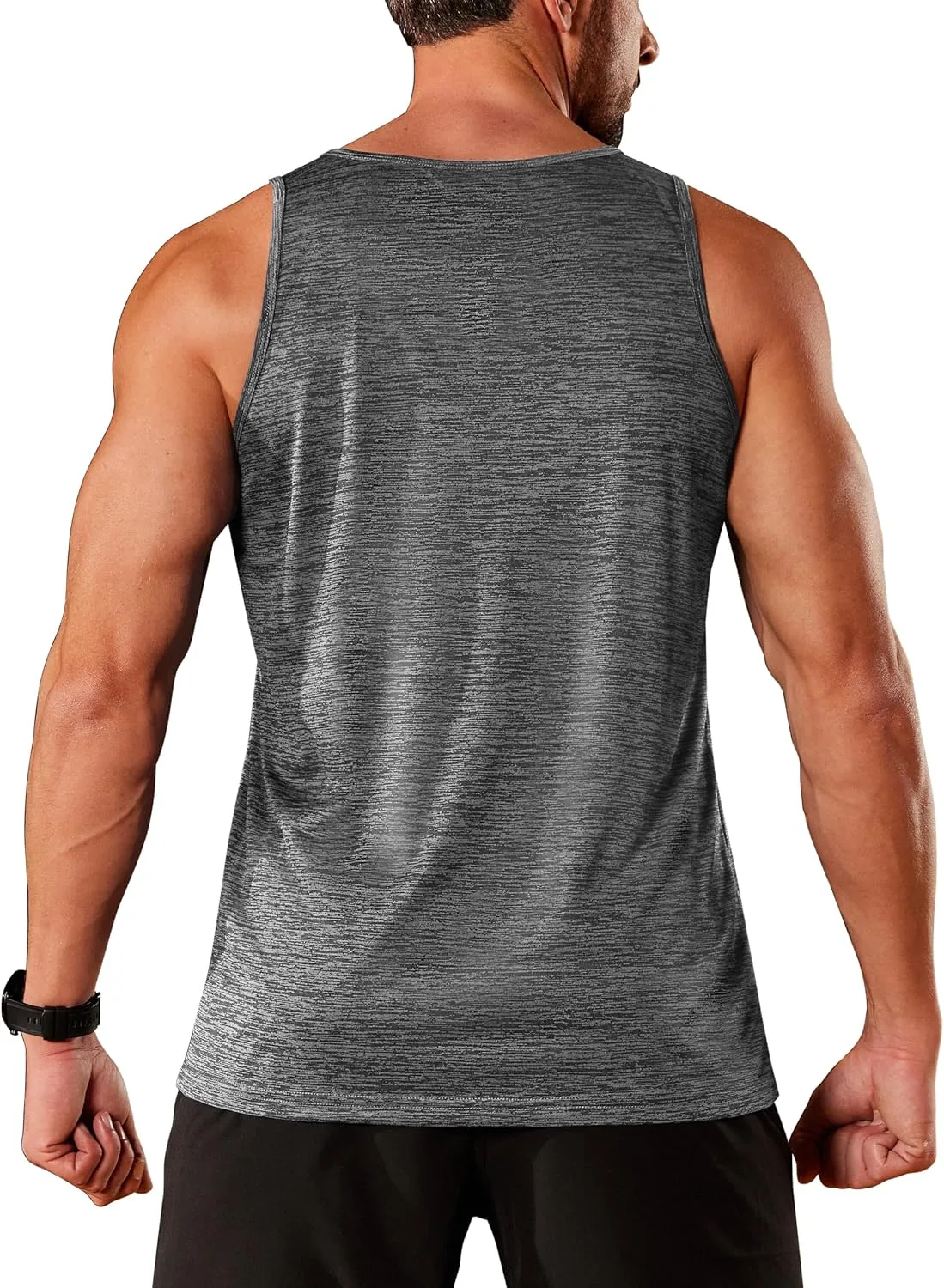 TACVASEN Men's Tank Tops Quick Dry Sleeveless Workout Muscle Shirt Athletic Bodybuilding Gym Performance Tee Shirts