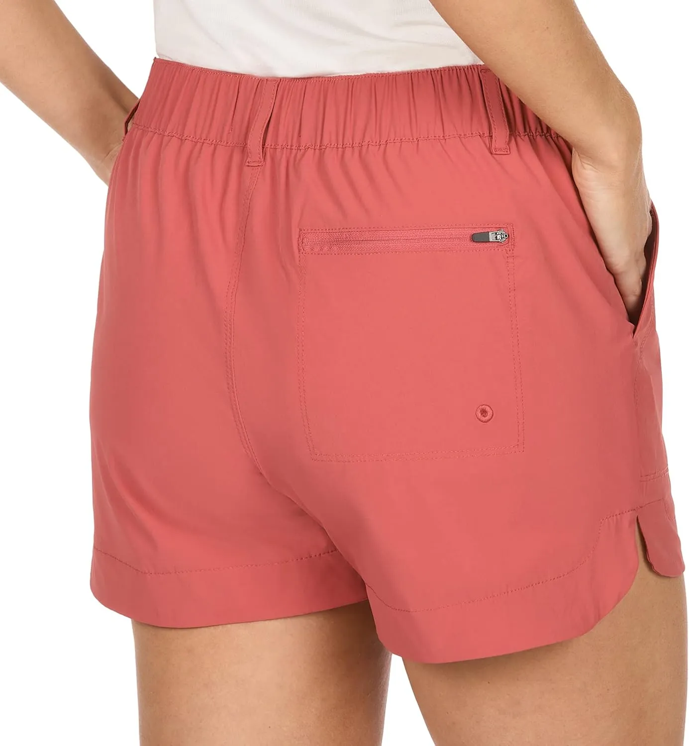 The American Outdoorsman Curved Hem 4" Shorts for Women, Perfect for Hiking, Walking, Outdoor Activities