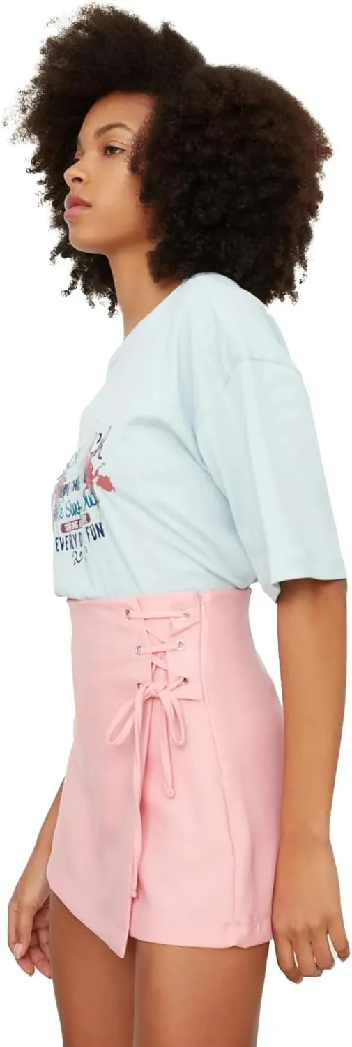 Trendyol Fashion Skorts for Women Casual Summer, Trendy Casual Mini Skirt Shorts Outfit
