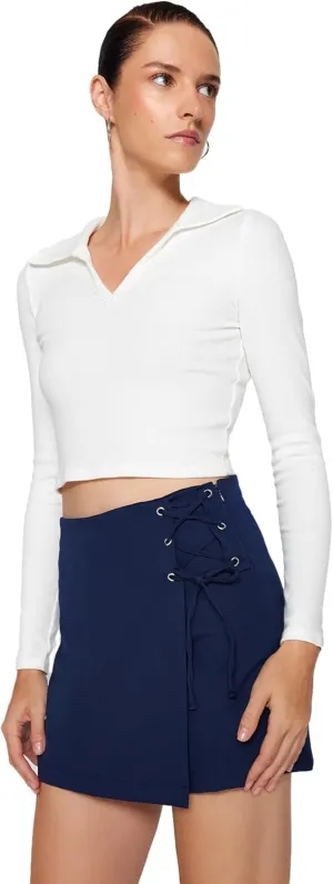 Trendyol Fashion Skorts for Women Casual Summer, Trendy Casual Mini Skirt Shorts Outfit