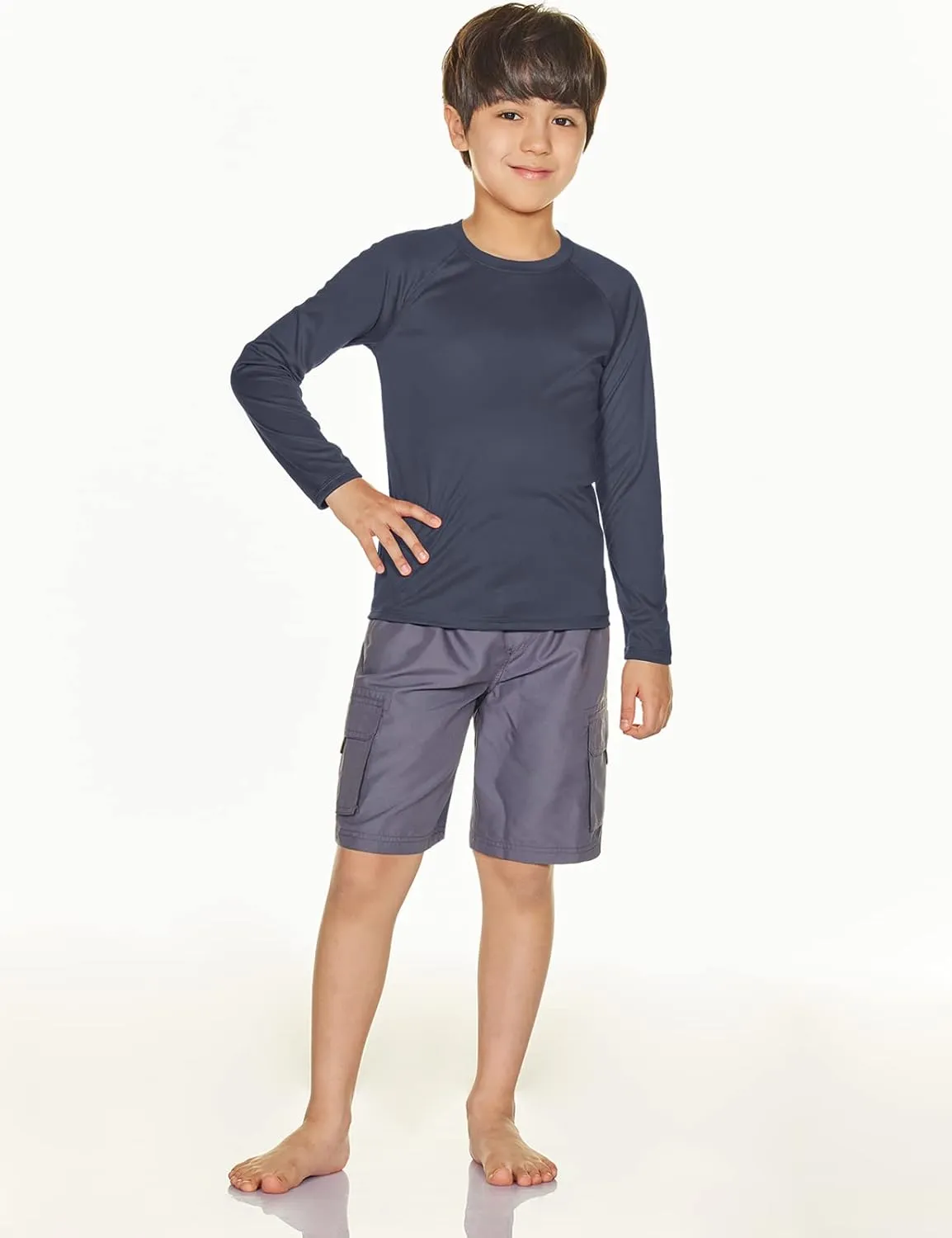 TSLA Kids Youth UPF 50  Long Sleeve T-Shirt, Athletic Sports Dry Fit Sun Shirts, UV Sun Portection Fishing Shirts