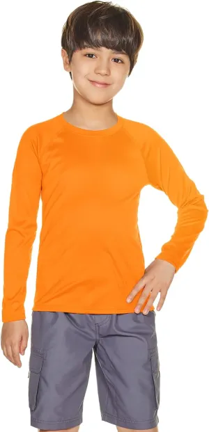 TSLA Kids Youth UPF 50  Long Sleeve T-Shirt, Athletic Sports Dry Fit Sun Shirts, UV Sun Portection Fishing Shirts