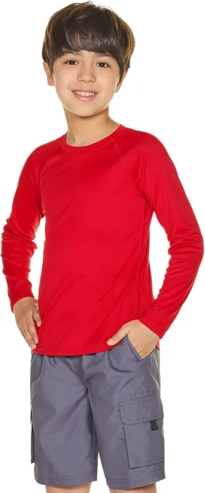 TSLA Kids Youth UPF 50  Long Sleeve T-Shirt, Athletic Sports Dry Fit Sun Shirts, UV Sun Portection Fishing Shirts