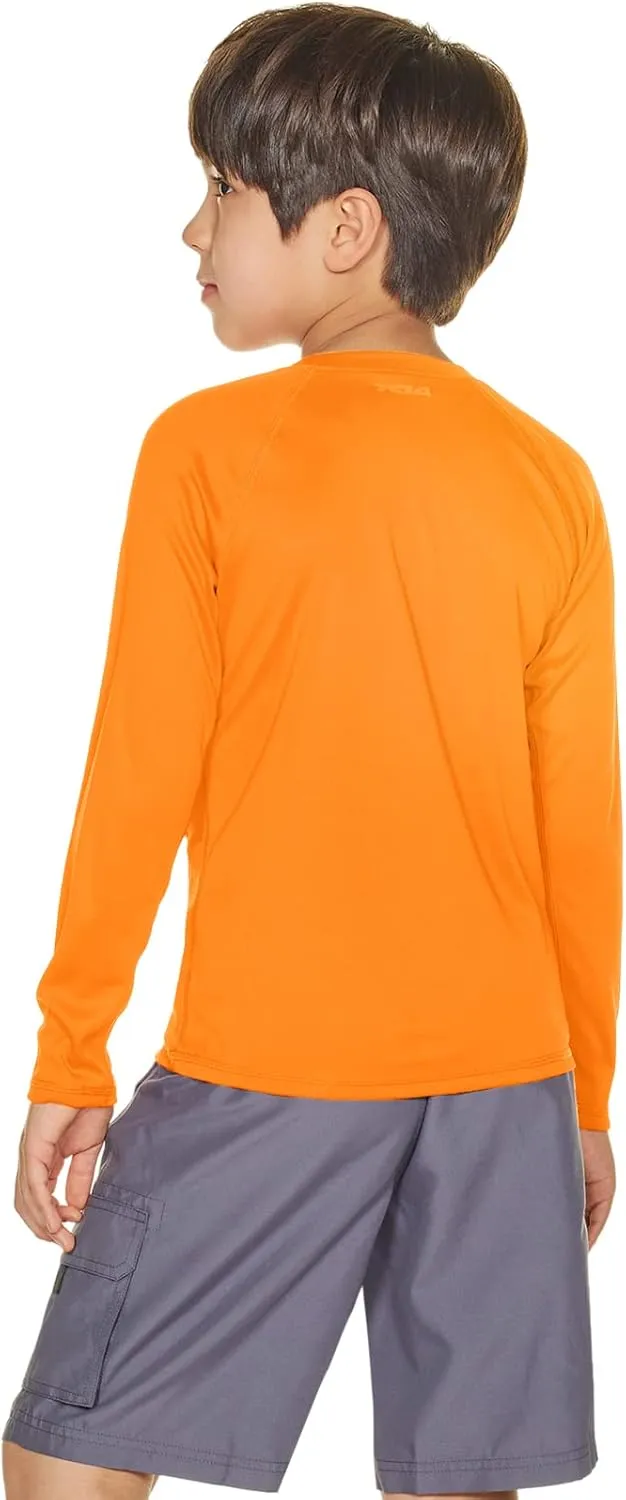 TSLA Kids Youth UPF 50  Long Sleeve T-Shirt, Athletic Sports Dry Fit Sun Shirts, UV Sun Portection Fishing Shirts