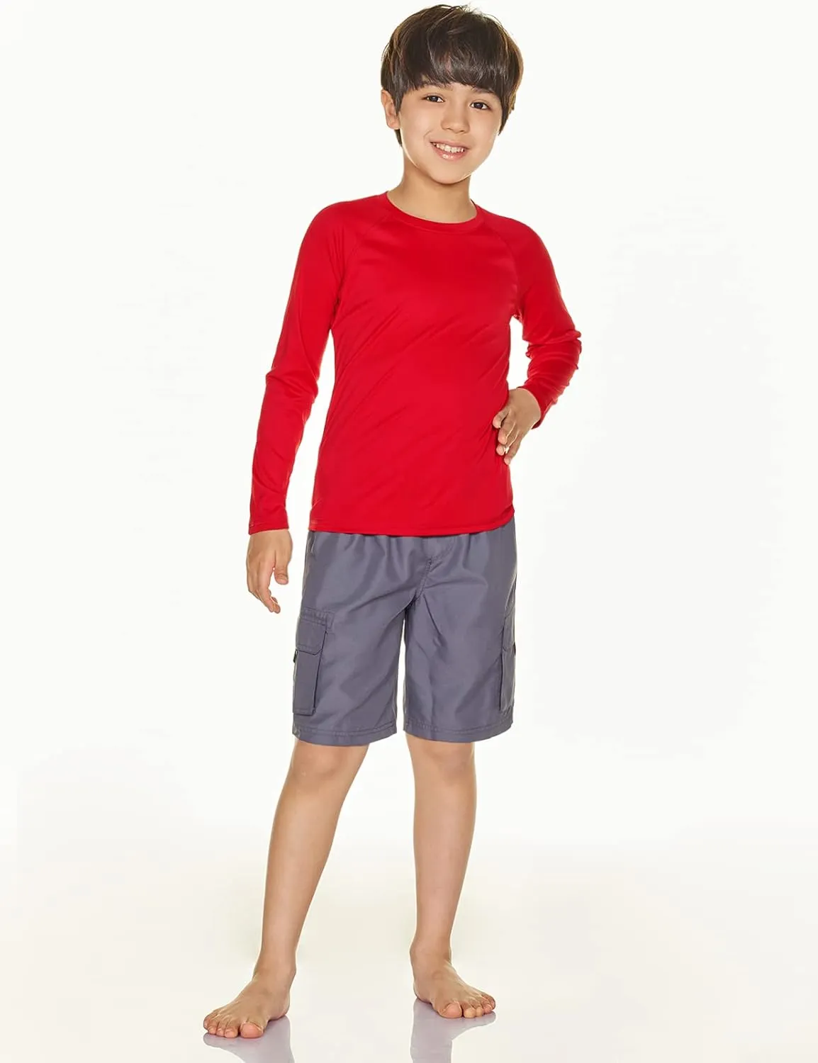 TSLA Kids Youth UPF 50  Long Sleeve T-Shirt, Athletic Sports Dry Fit Sun Shirts, UV Sun Portection Fishing Shirts