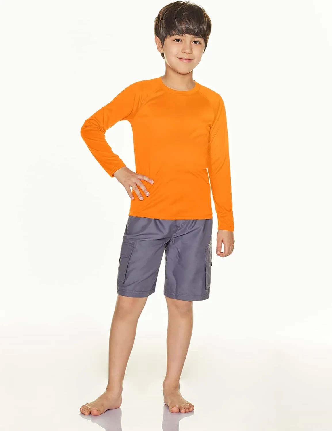 TSLA Kids Youth UPF 50  Long Sleeve T-Shirt, Athletic Sports Dry Fit Sun Shirts, UV Sun Portection Fishing Shirts