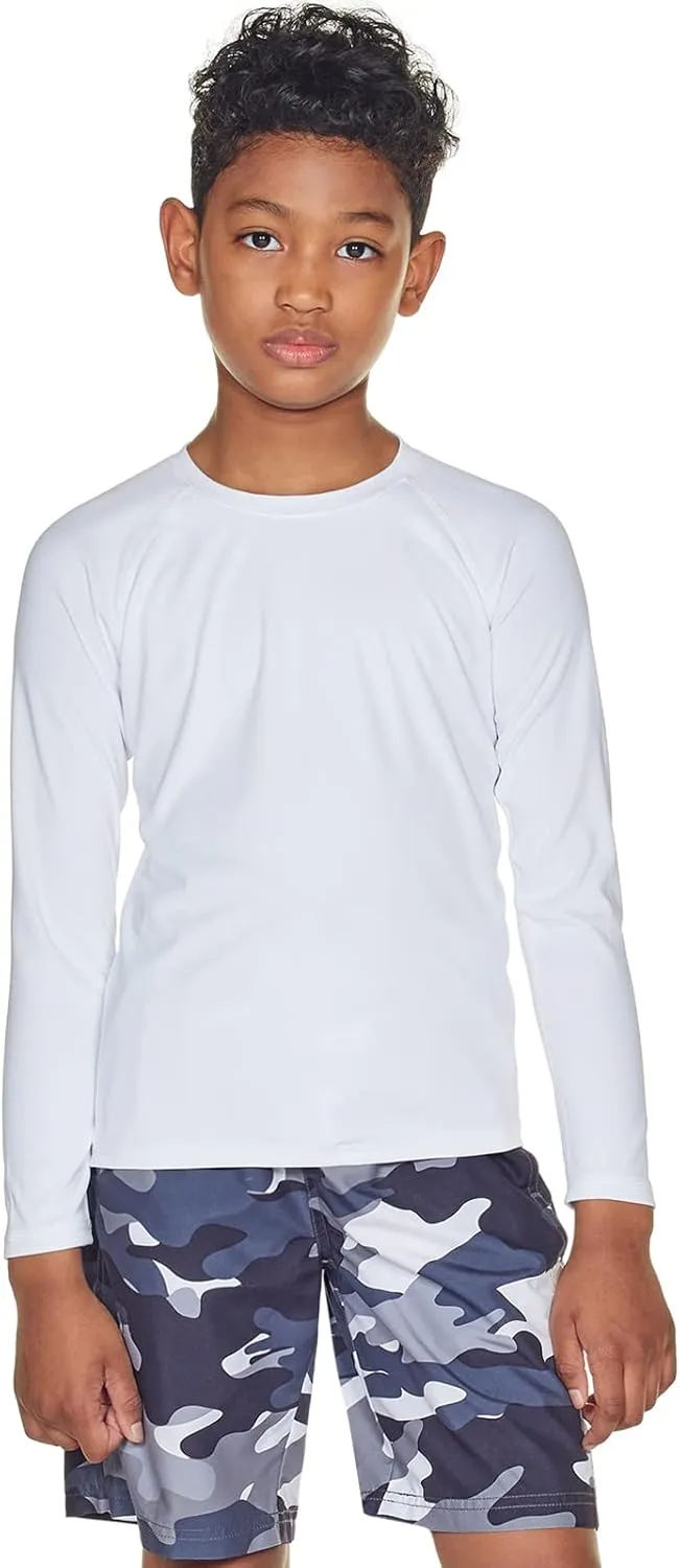 TSLA Kids Youth UPF 50  Long Sleeve T-Shirt, Athletic Sports Dry Fit Sun Shirts, UV Sun Portection Fishing Shirts
