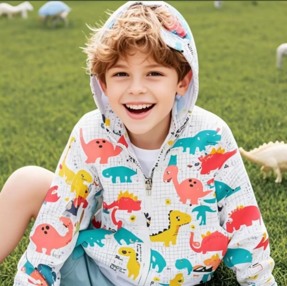 TUIJI Toddler Jacket Hooded Trench Lightweight Windbreaker