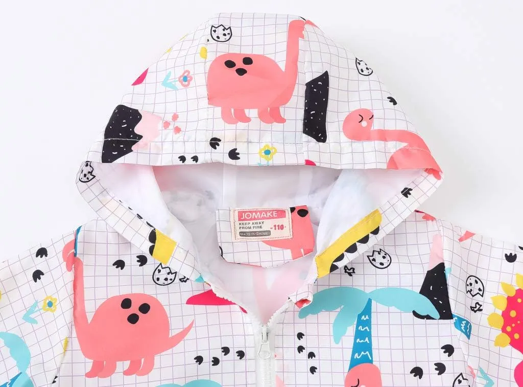 TUIJI Toddler Jacket Hooded Trench Lightweight Windbreaker