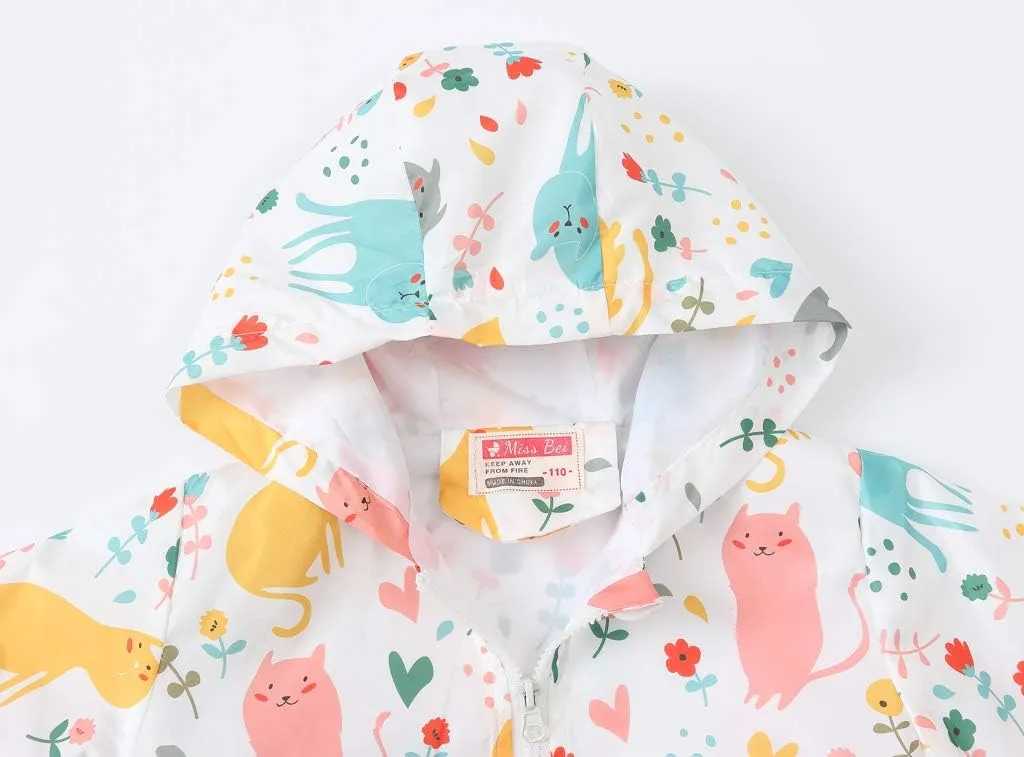 TUIJI Toddler Jacket Hooded Trench Lightweight Windbreaker