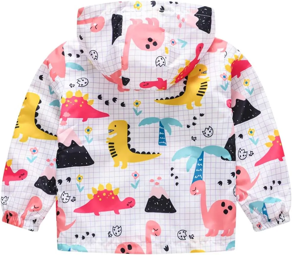 TUIJI Toddler Jacket Hooded Trench Lightweight Windbreaker