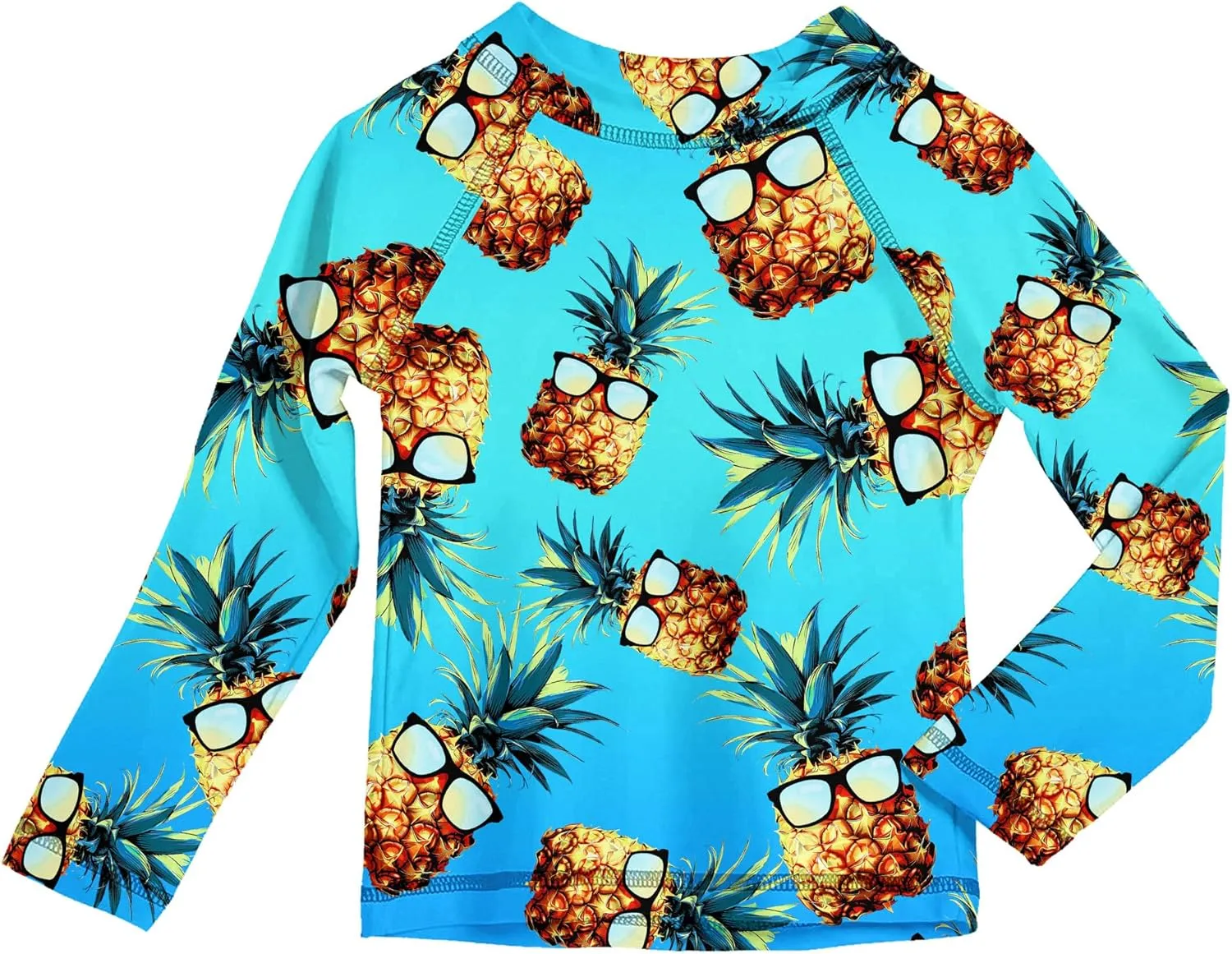 UNIFACO UPF 50  Little Boys Long Sleeve Rash Guard Swim Shirt Premium Sun Shirt for 1-8 Years