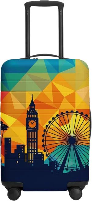 URBEST Luggage Cover Protector Suitcase Anti Scratch Dirt Covers, Fits 18"-22" Luggage Modern City
