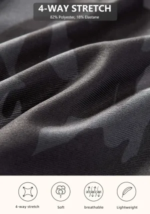 Viodia 25" Knee Length Skorts Skirts for Women with Zipper Pockets Stretchy Modest Aline Midi Skort for Casual Summer Travel