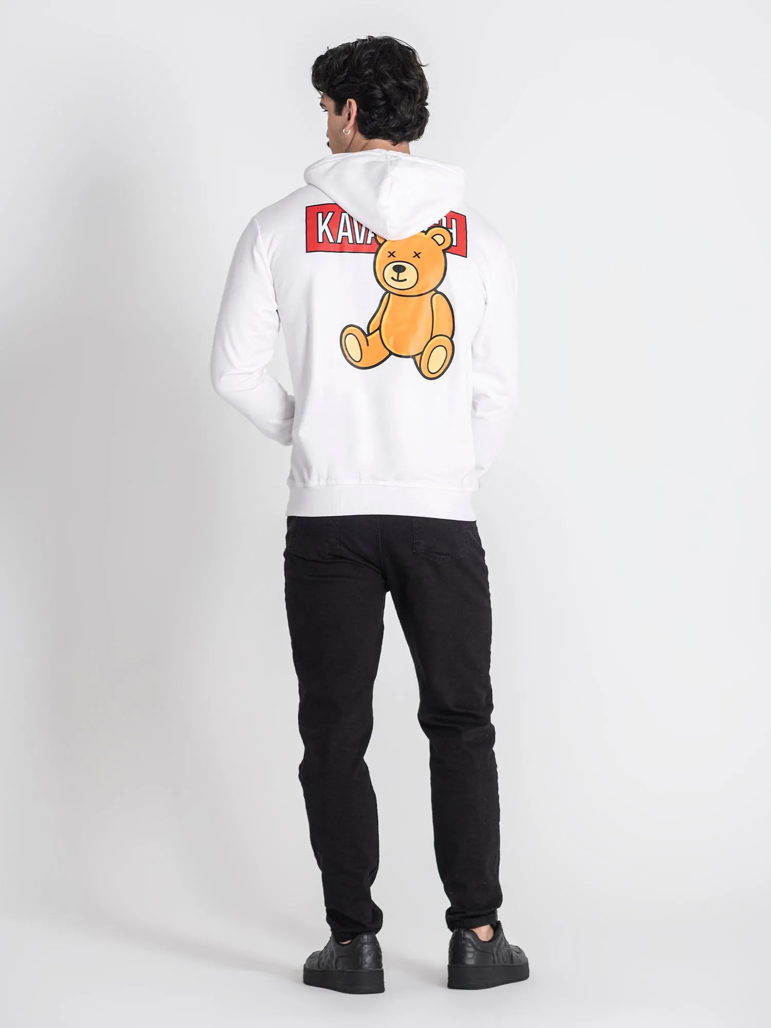 White GK Bear Alert Hoodie