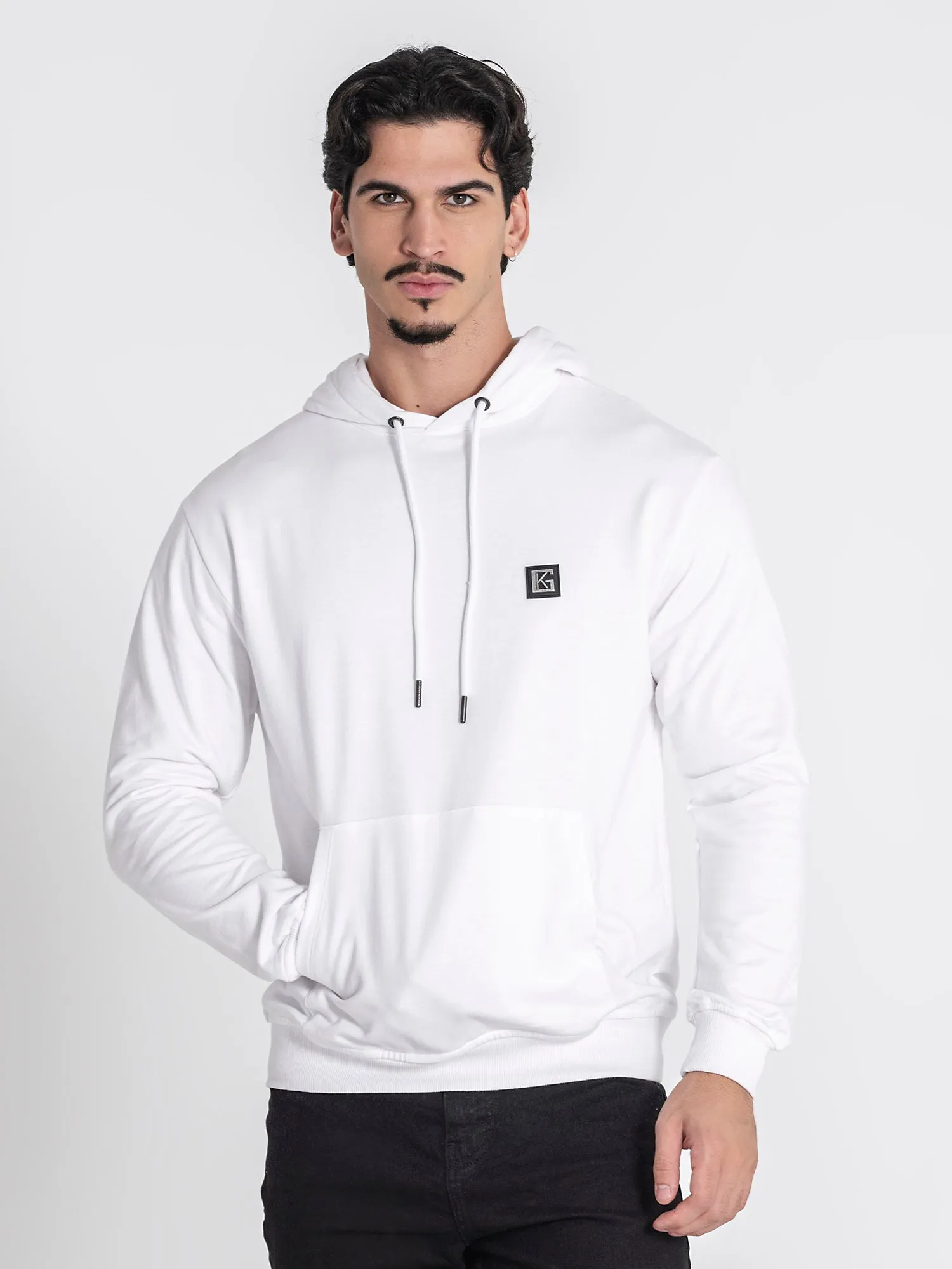 White GK Bear Alert Hoodie
