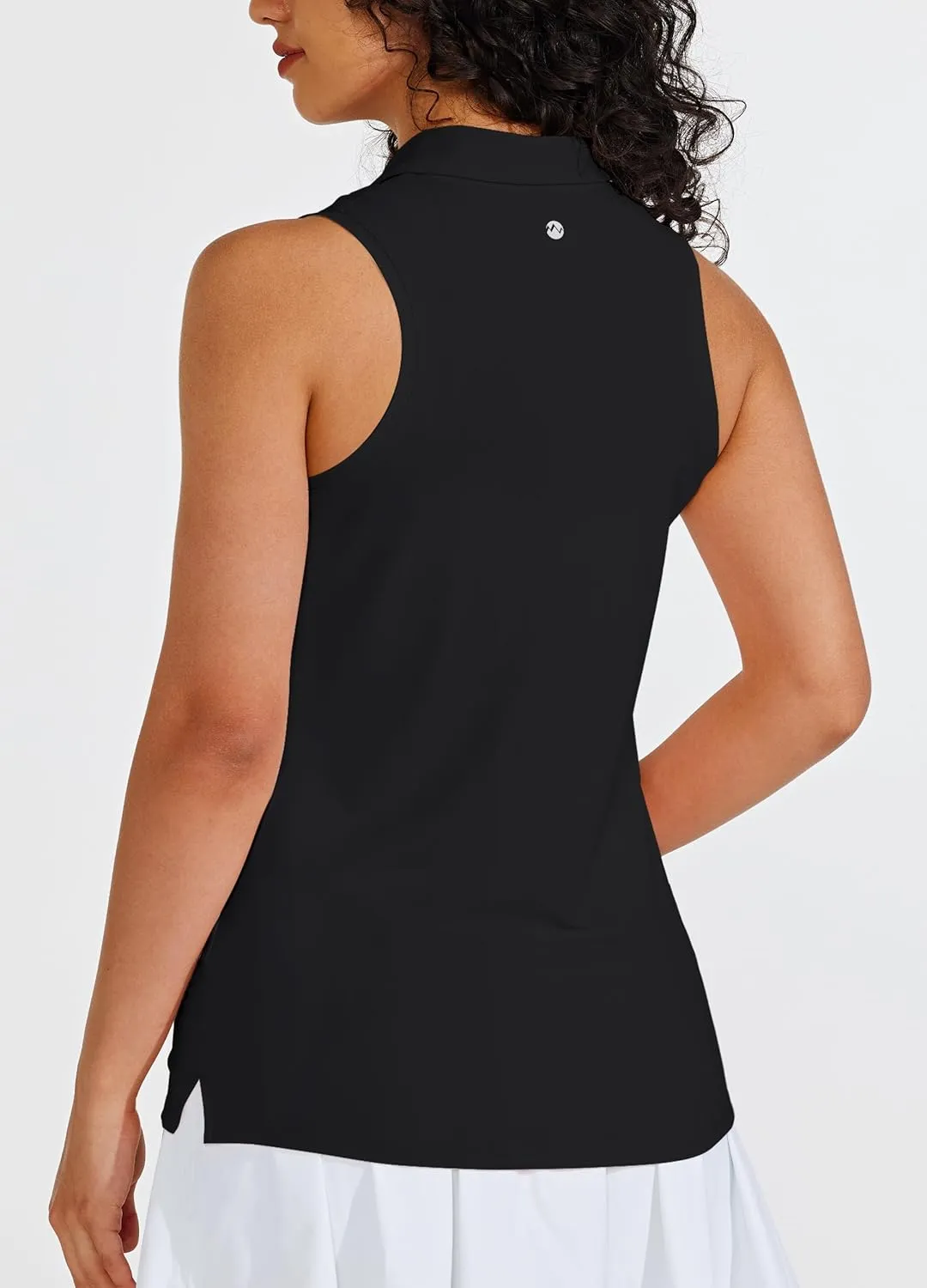 Willit Women's Sleeveless Golf Shirts Tennis Tank Tops Athletic Collar Polo UPF 50  Quick Dry