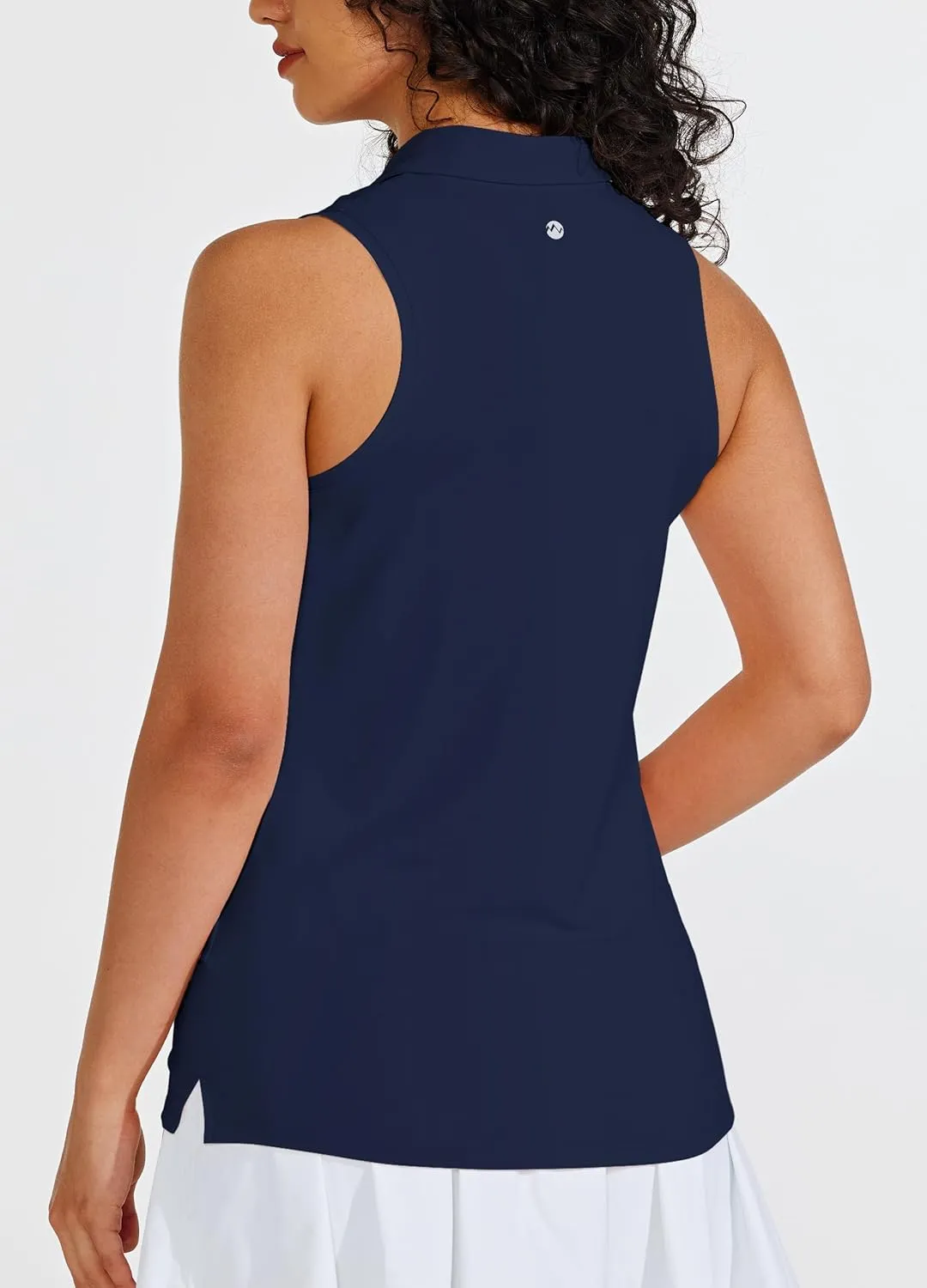 Willit Women's Sleeveless Golf Shirts Tennis Tank Tops Athletic Collar Polo UPF 50  Quick Dry