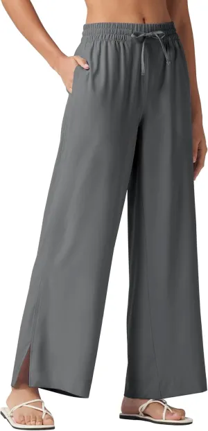 Willit Women's Wide Leg Pants Swim Beach Pants UPF 50  Lightweight Travel Quick Dry Sun Protective 29" 31"