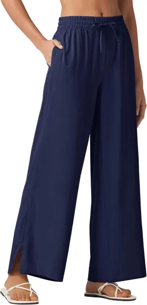 Willit Women's Wide Leg Pants Swim Beach Pants UPF 50  Lightweight Travel Quick Dry Sun Protective 29" 31"