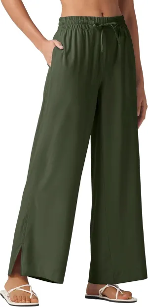 Willit Women's Wide Leg Pants Swim Beach Pants UPF 50  Lightweight Travel Quick Dry Sun Protective 29" 31"